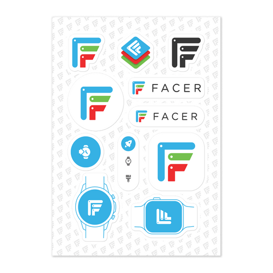 Facer sticker sheet - Facer Store – Premium Watch Bands for Smartwatches