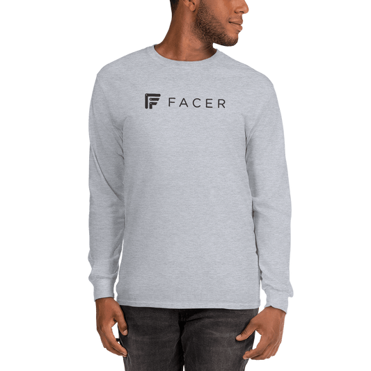 Facer Men’s Long Sleeve Shirt - Dark logo - Facer Store – Premium Watch Bands for Smartwatches