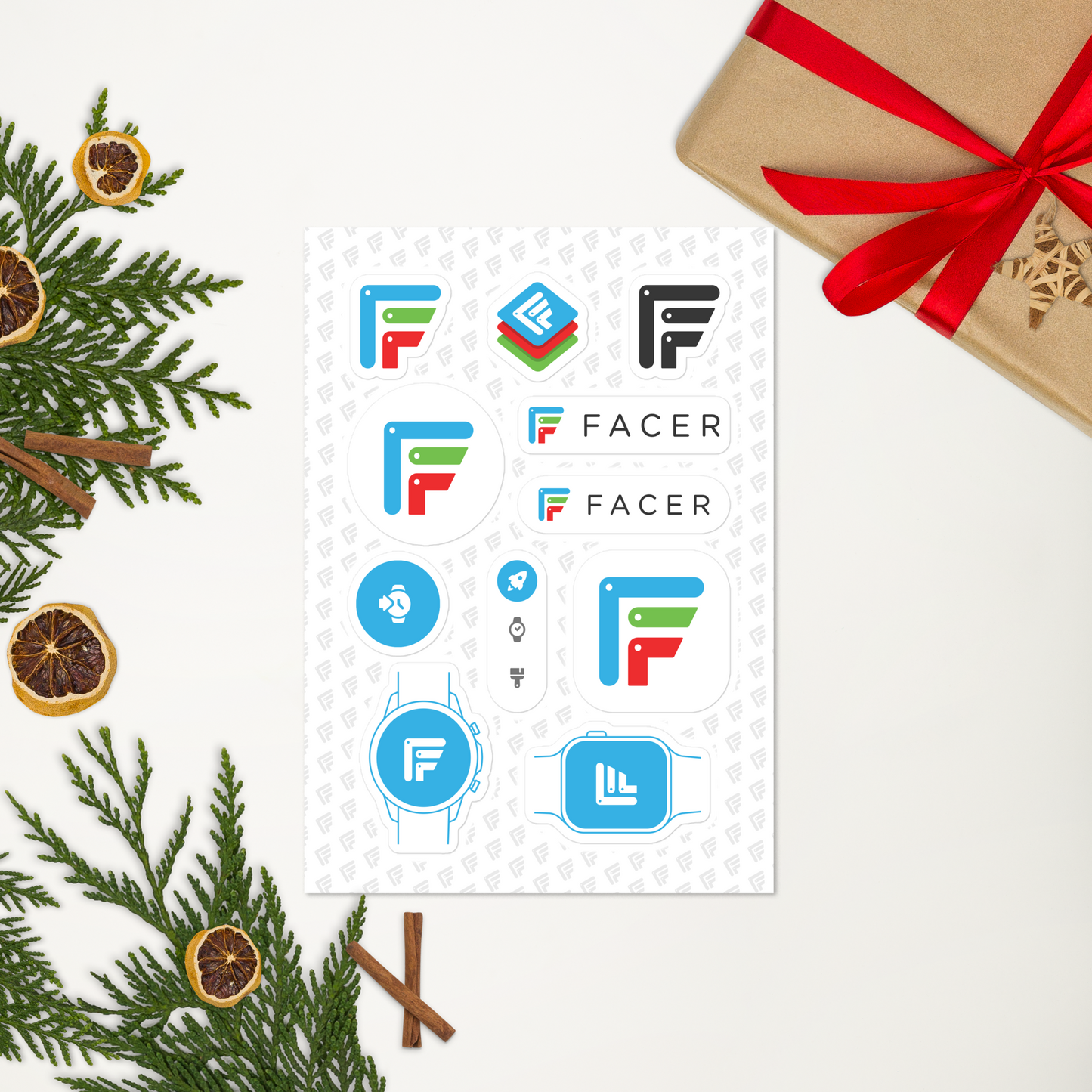 Facer sticker sheet