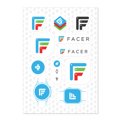 Facer sticker sheet