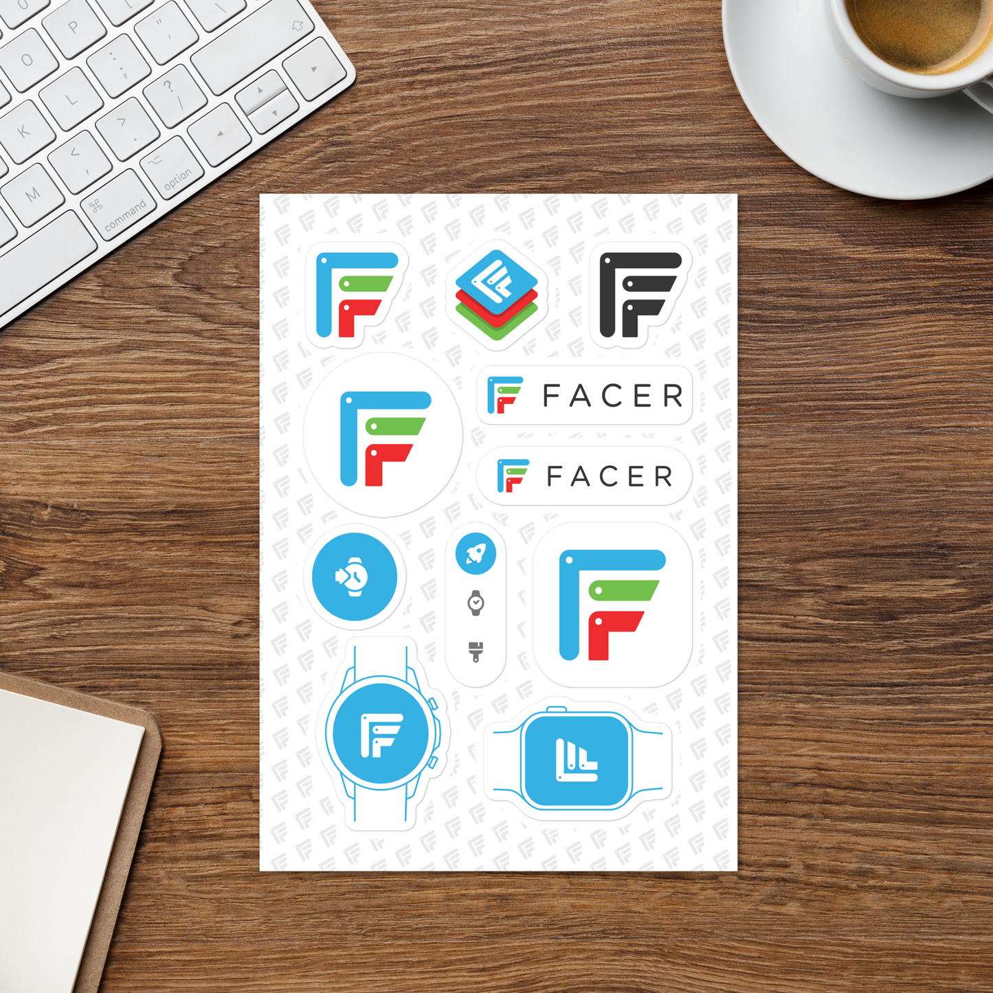 Facer sticker sheet