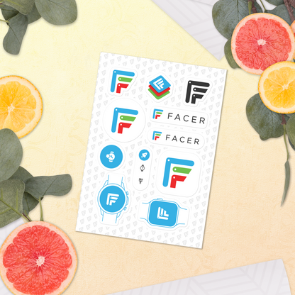 Facer sticker sheet