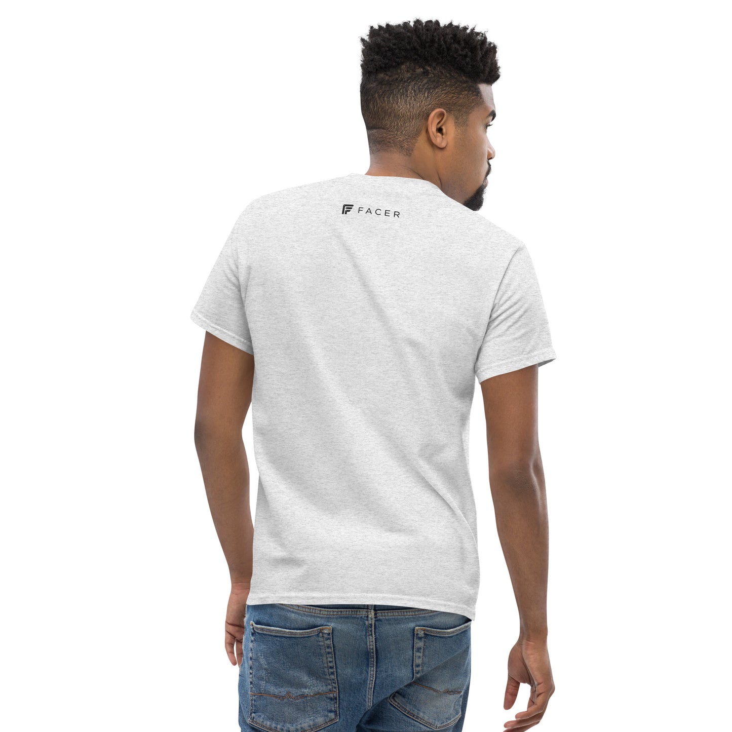 Facer classic T-shirt for men - Dark logo