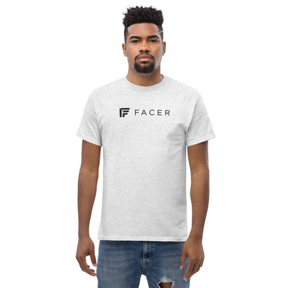 Facer classic T-shirt for men - Dark logo