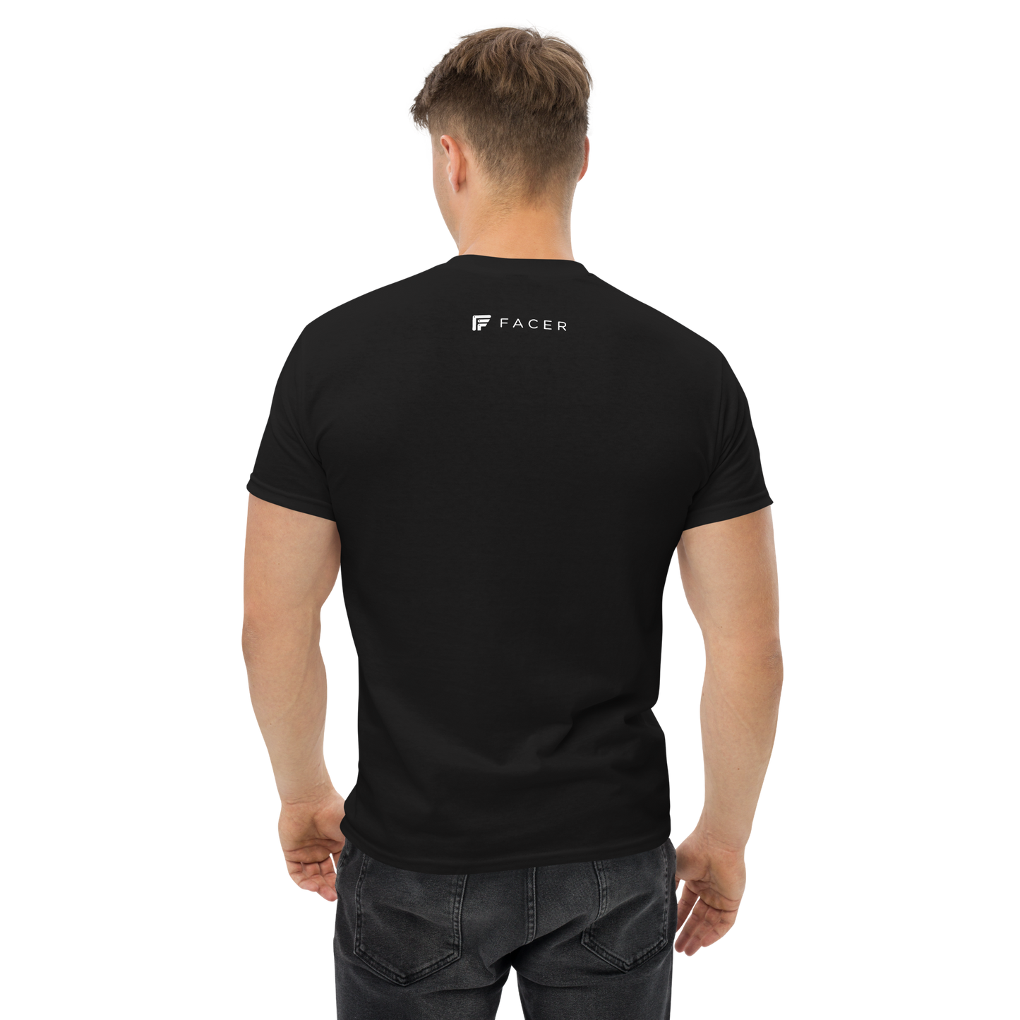 Facer classic T-shirt for men - Small color logo