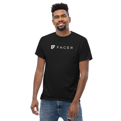 Facer classic T-shirt for men - White logo