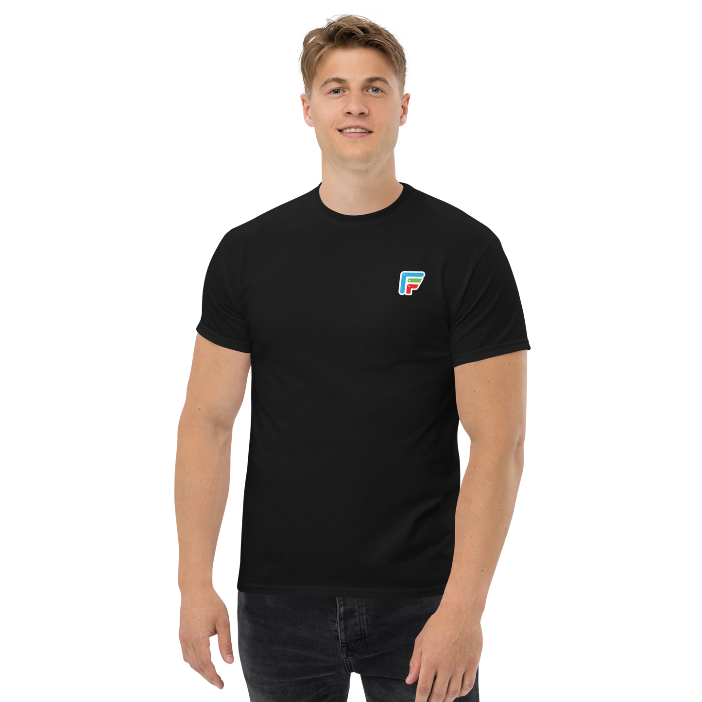 Facer classic T-shirt for men - Small color logo