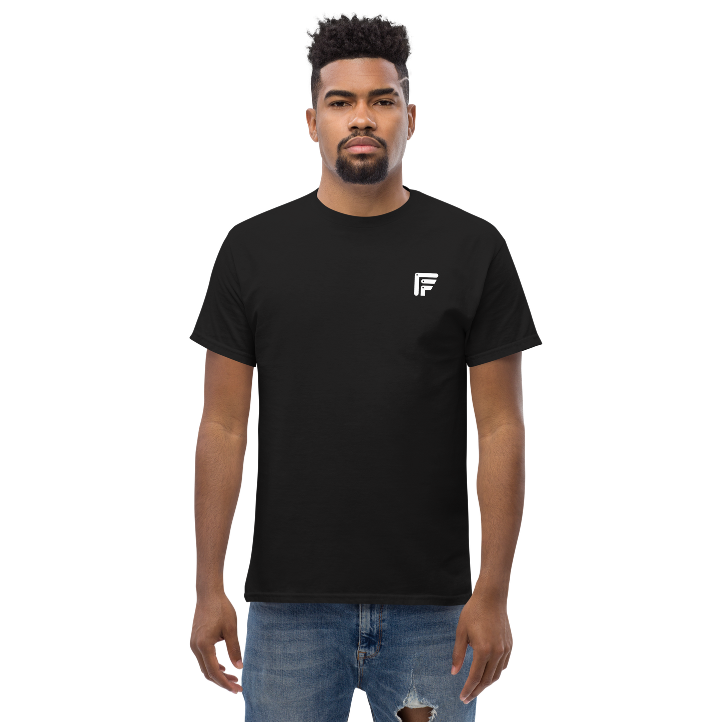 Facer classic T-shirt for men - Small white logo