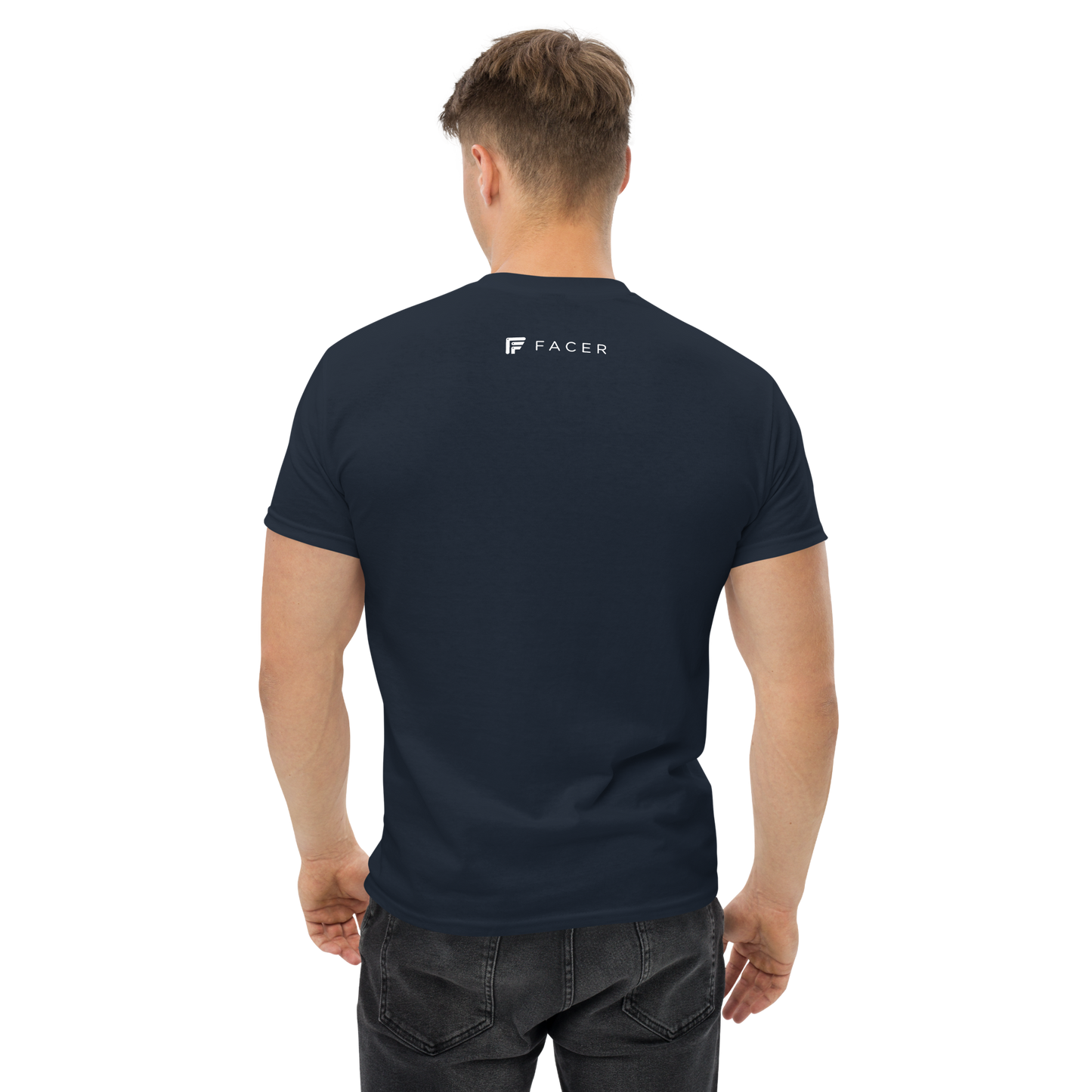 Facer classic T-shirt for men - Small color logo