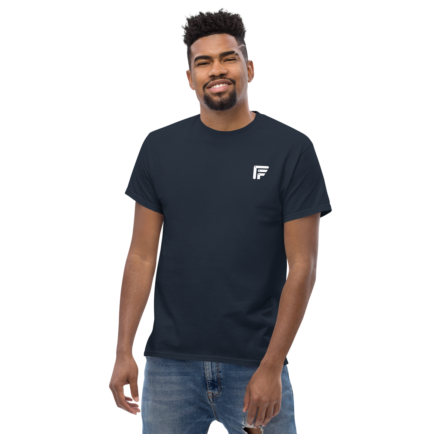 Facer classic T-shirt for men - Small white logo