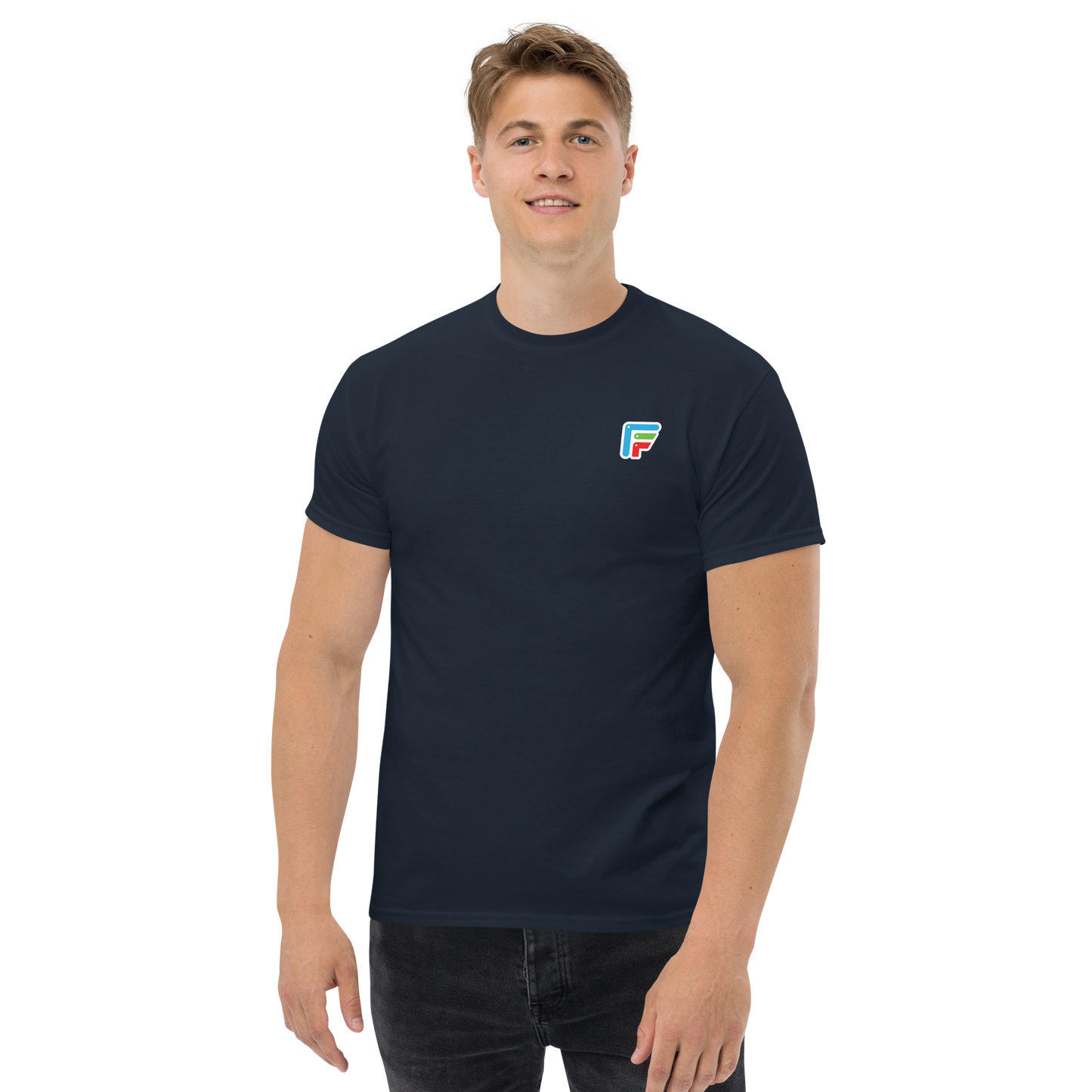 Facer classic T-shirt for men - Small color logo