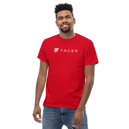 Facer classic T-shirt for men - White logo