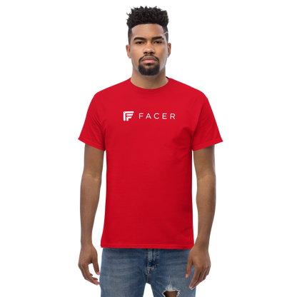 Facer classic T-shirt for men - White logo