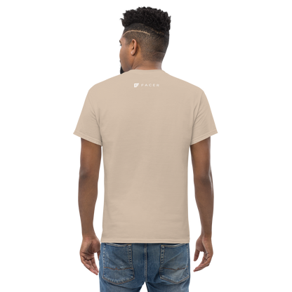 Facer classic T-shirt for men - White logo