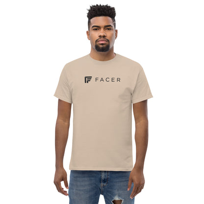 Facer classic T-shirt for men - Dark logo