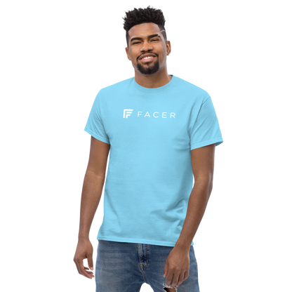 Facer classic T-shirt for men - White logo