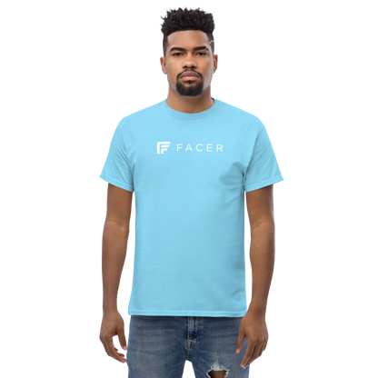 Facer classic T-shirt for men - White logo