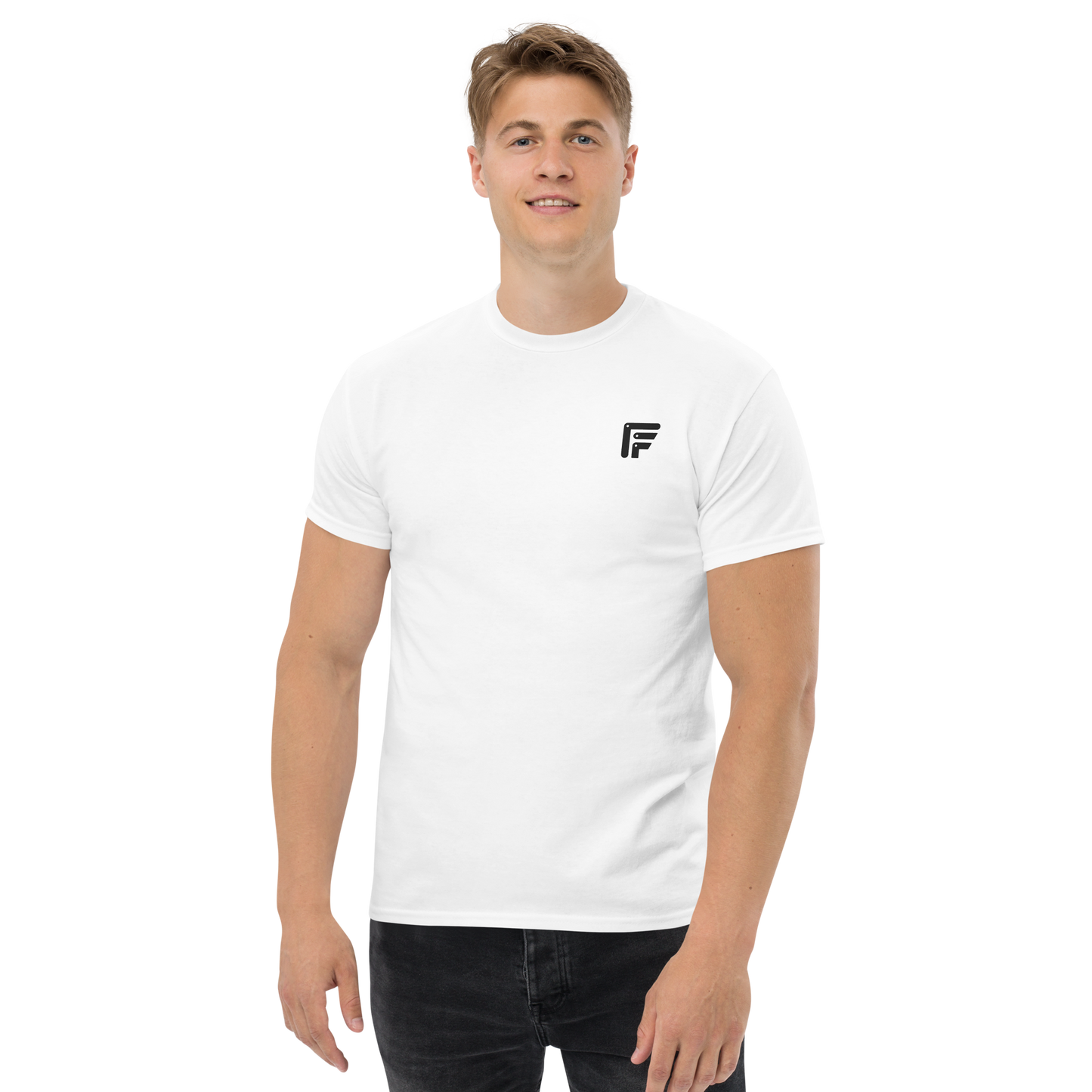 Facer classic T-shirt for men - Small dark logo