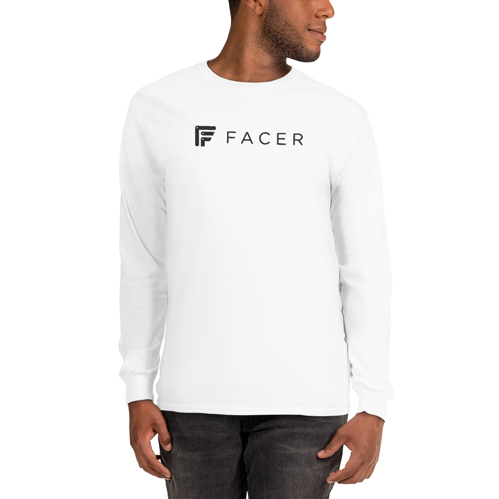 Facer Men’s Long Sleeve Shirt - Dark logo