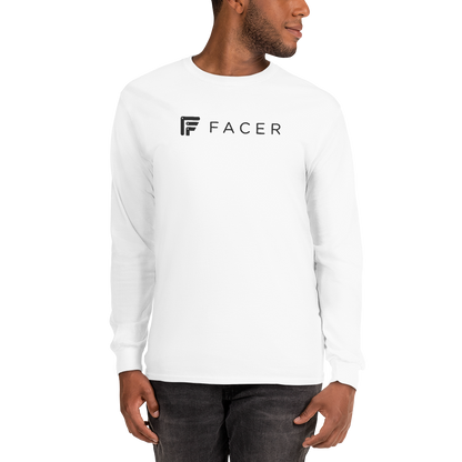 Facer Men’s Long Sleeve Shirt - Dark logo