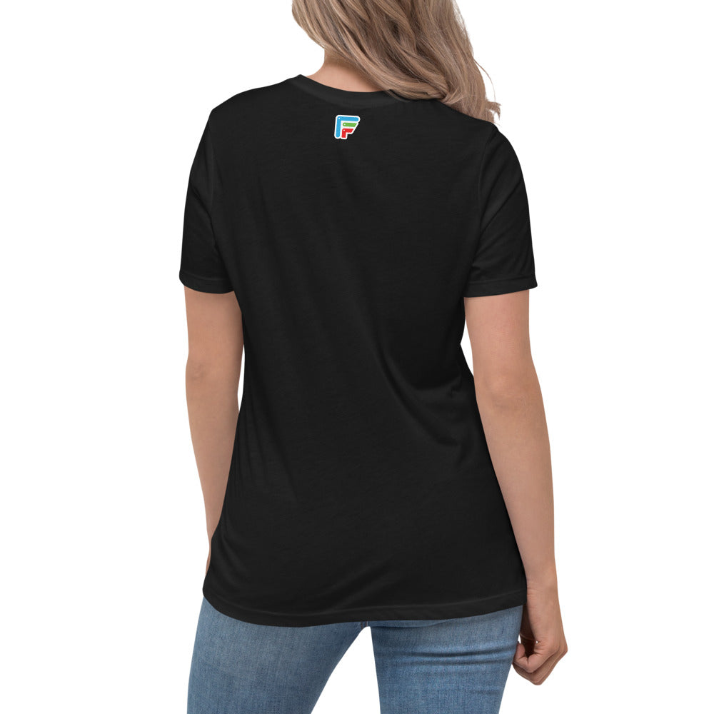 Facer Black Womens T-Shirt